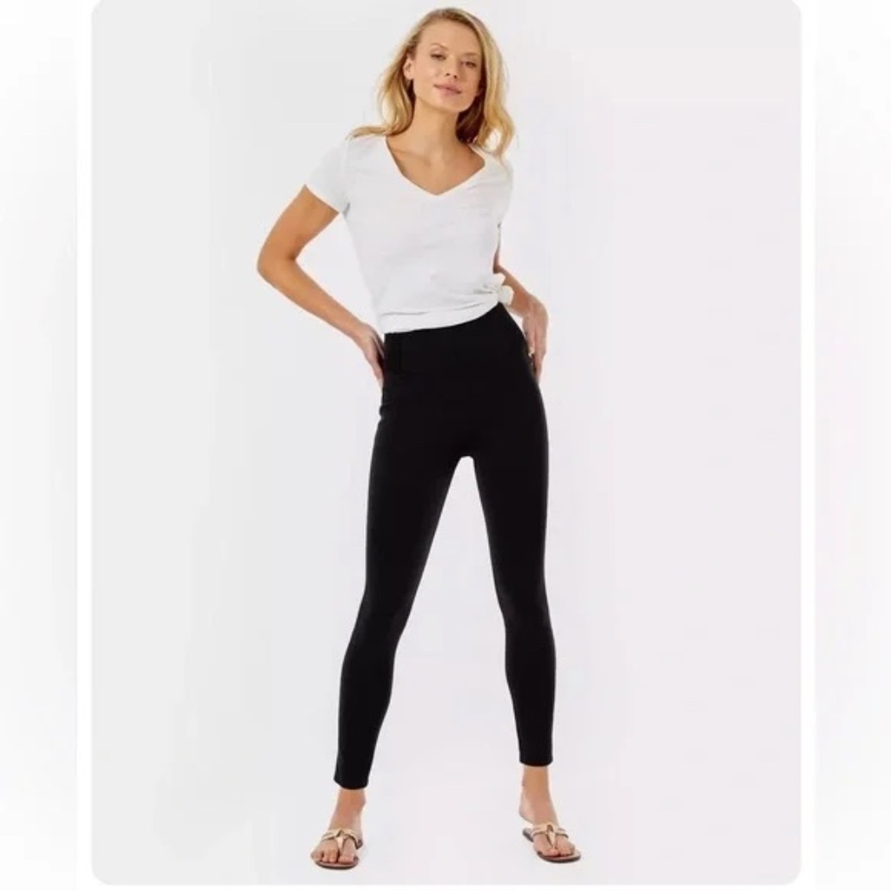 NWT Lilly Pulitzer Mia High-Rise Legging in Onyx Black Size XL Very Comofrtable!